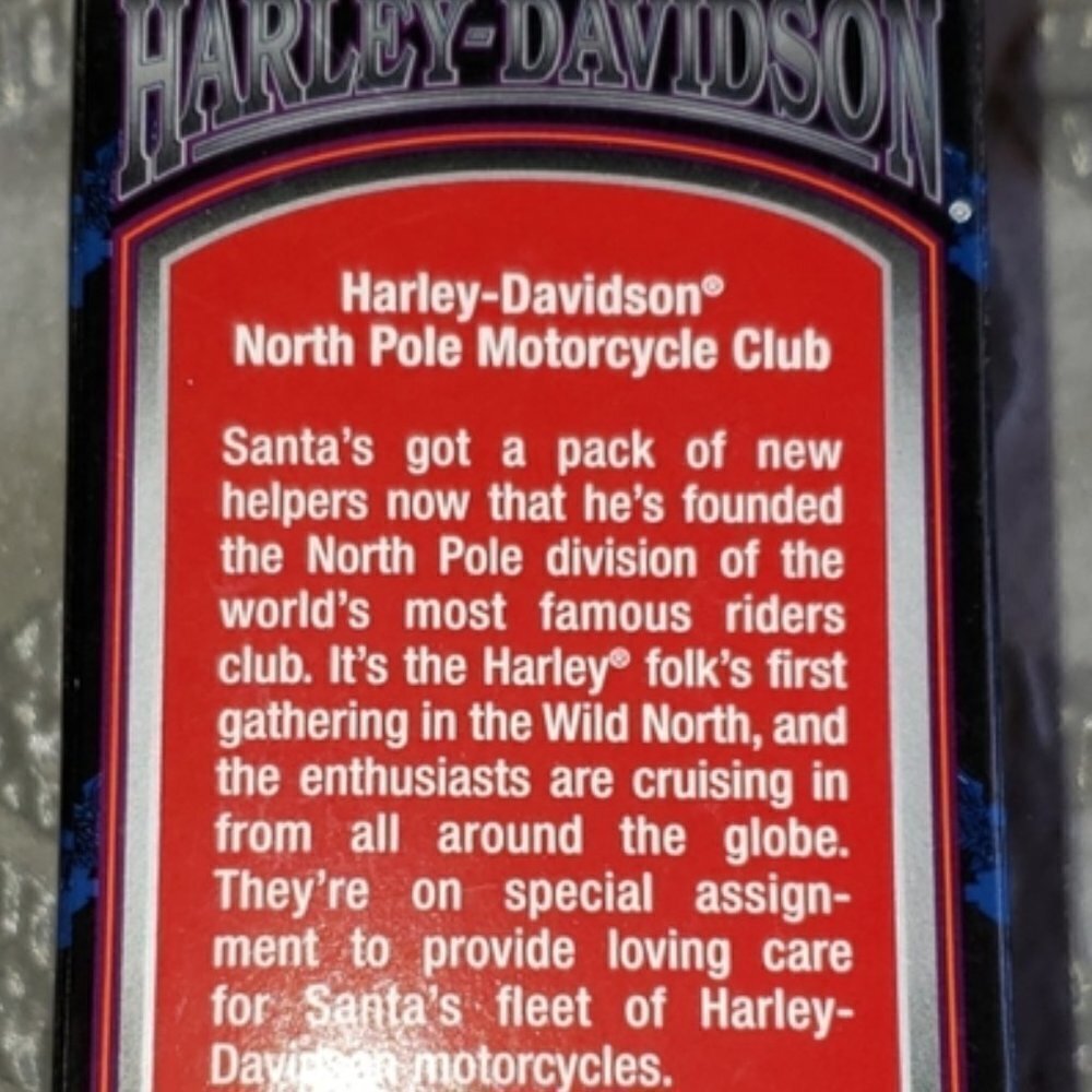 Vintage Harley Davidson Christmas Ornament Elf NIB - Picture 3 of 4